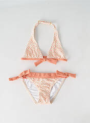 Maillot de bain 2 pièces orange KIWI pour fille seconde vue