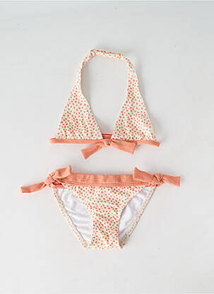 Maillot de bain 2 pièces orange KIWI pour fille