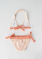 Maillot de bain 2 pièces orange KIWI pour fille seconde vue