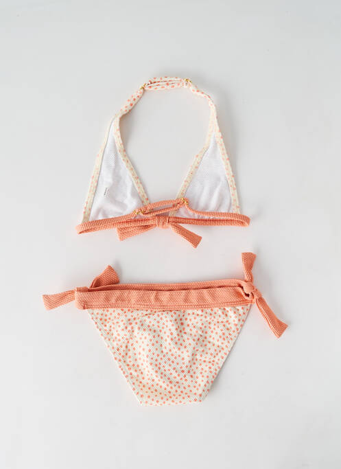 Maillot de bain 2 pièces orange KIWI pour fille