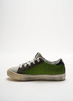 Baskets nubuck bout rond vert P448 unisexe