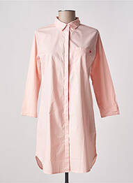 Robe courte manches 3/4 manches 3/4 rose HAPPY femme