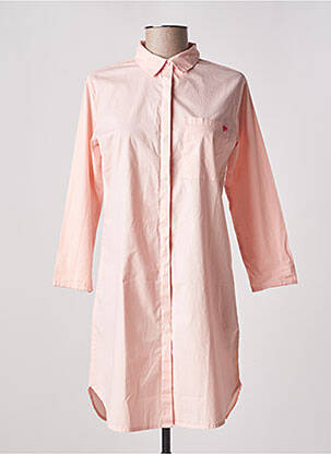 Robe courte manches 3/4 manches 3/4 rose HAPPY femme