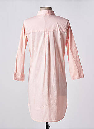 Robe courte manches 3/4 manches 3/4 rose HAPPY femme