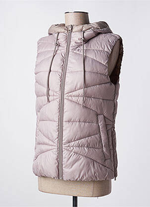 Doudoune poches a capuche marron ESPRIT femme