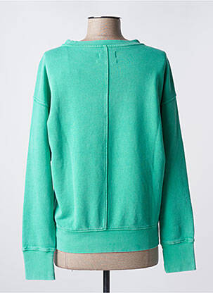 Sweat-shirt stretch manches longues vert HAPPY femme