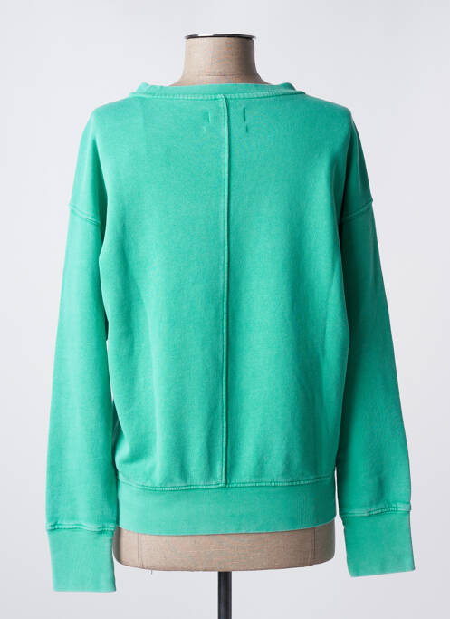 Sweat-shirt stretch manches longues vert HAPPY femme