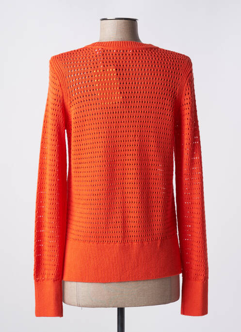 Pull maille ajourée manches longues orange ESPRIT femme