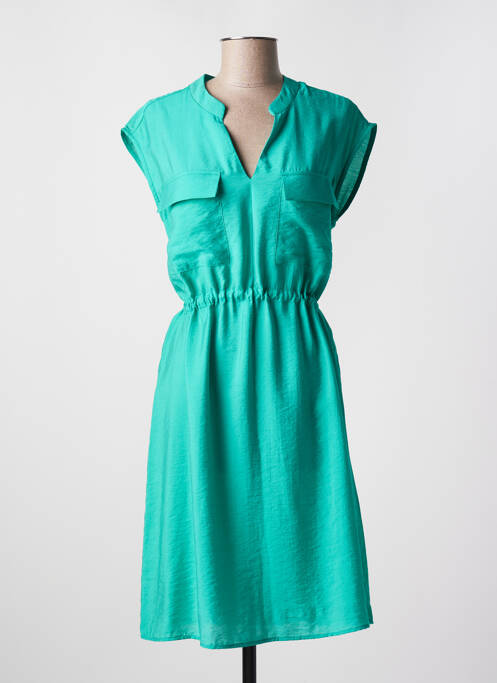 Robe mi-longue vert C'EST BEAU LA VIE pour femme