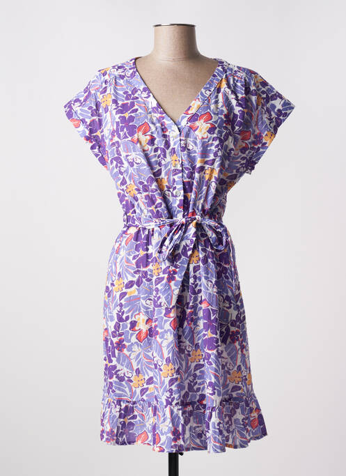 Robe mi-longue violet C'EST BEAU LA VIE pour femme