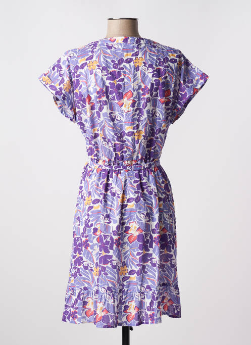 Robe mi-longue violet C'EST BEAU LA VIE pour femme