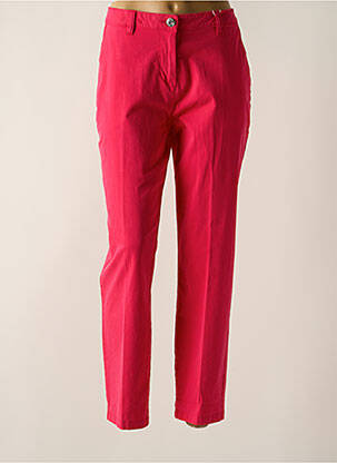 Pantalon chino tissage popeline taille normale rose CECIL femme
