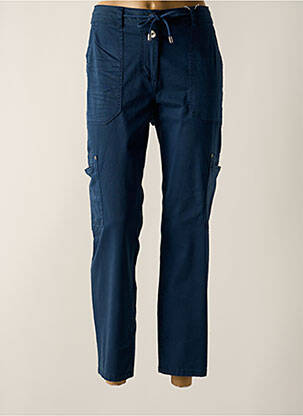 Pantalon 7/8 stretch taille basse bleu CECIL femme