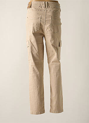 Pantalon cargo taille haute taille haute beige CECIL femme
