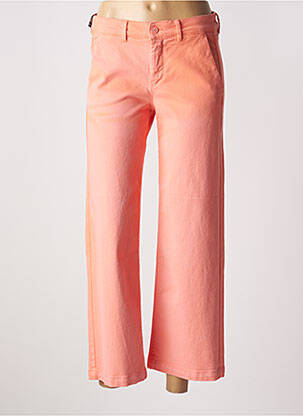 Jeans coupe large stretch taille basse orange HAPPY femme