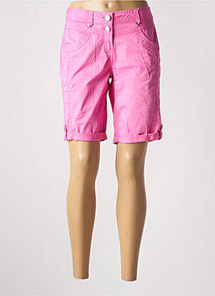 Bermuda taille basse taille basse rose CECIL femme