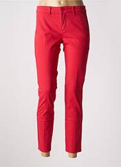 Pantalon 7/8 rouge HAPPY pour femme seconde vue