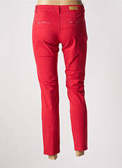 Pantalon 7/8 rouge HAPPY pour femme seconde vue