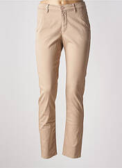 Pantalon chino beige fonce HAPPY pour femme seconde vue