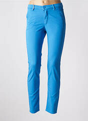 Pantalon chino bleu HAPPY pour femme seconde vue