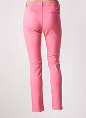 Pantalon chino rose fonce HAPPY pour femme seconde vue