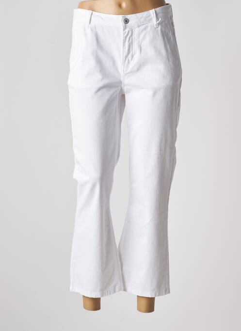 Pantalon 7/8 blanc HAPPY pour femme