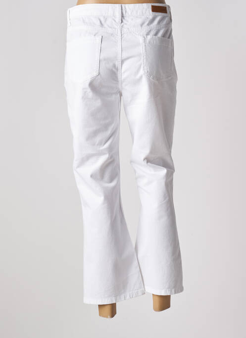 Pantalon 7/8 blanc HAPPY pour femme