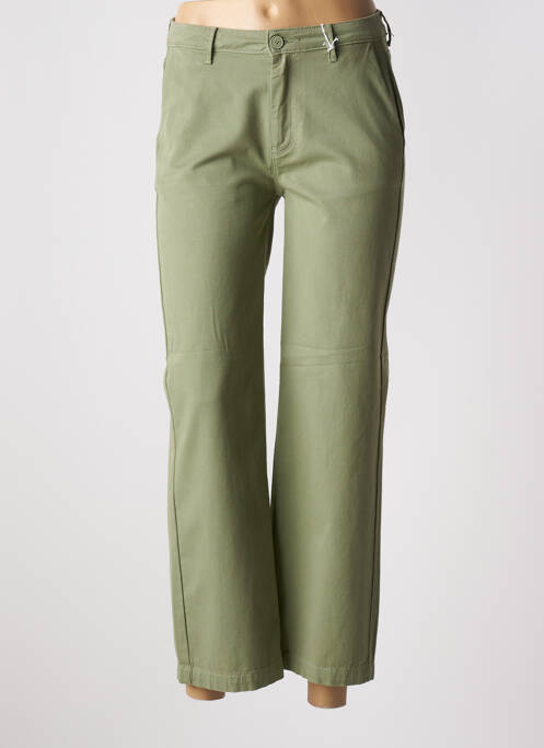 Pantalon 7/8 vert HAPPY pour femme