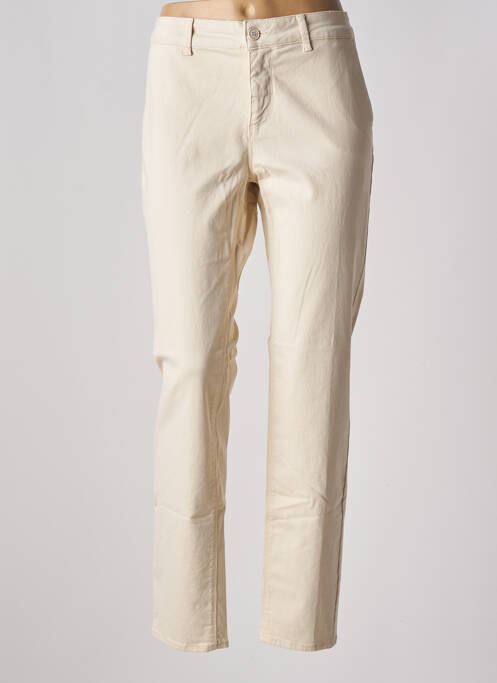 Pantalon chino beige HAPPY pour femme