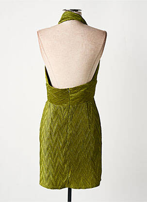 Robe mi-longue sans manche sans manche vert OLGA LEYERS femme