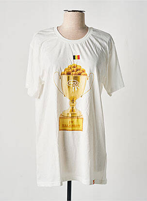 T-shirt coupe droite manches courtes blanc REALLY DOESN'T MATTER femme