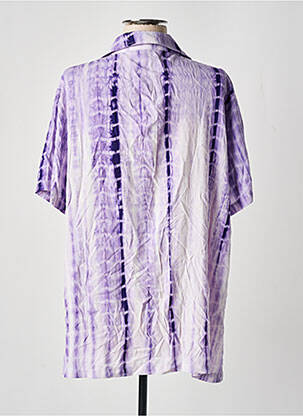 Chemisier manches courtes manches courtes violet CEMI BY CÉLINE femme