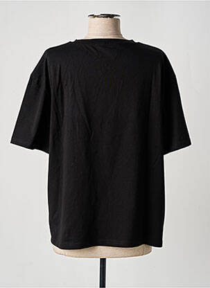 T-shirt sérigraphie manches courtes noir WE ARE femme