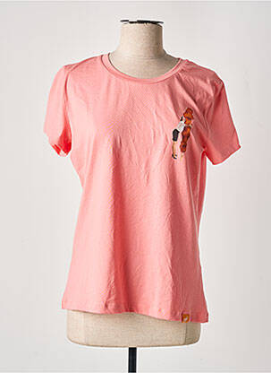 T-shirt sérigraphie manches courtes rose REALLY DOESN'T MATTER femme