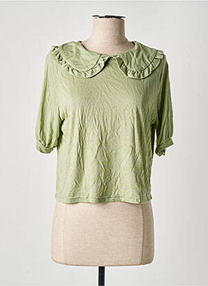 T-shirt stretch manches courtes vert LE FABULEUX MARCEL DE BRUXELLES femme