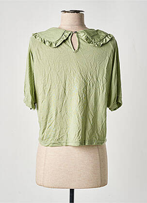 T-shirt stretch manches courtes vert LE FABULEUX MARCEL DE BRUXELLES femme