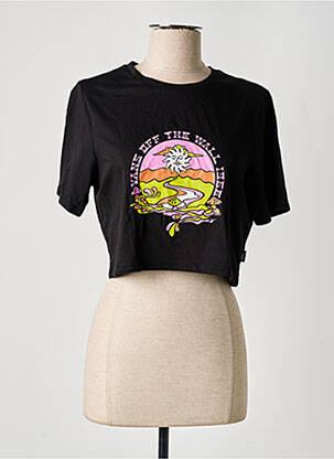 T-shirt sérigraphie manches courtes noir VANS femme