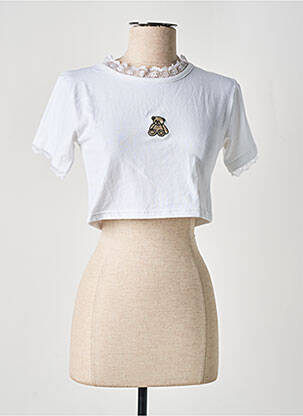 T-shirt stretch manches courtes blanc DAISY STREET femme