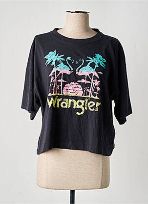 T-shirt noir WRANGLER pour femme