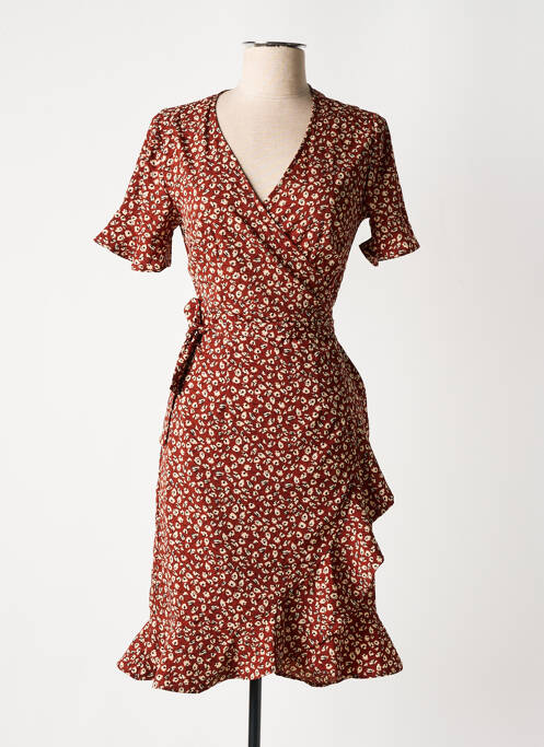 Robe courte marron ONLY pour femme