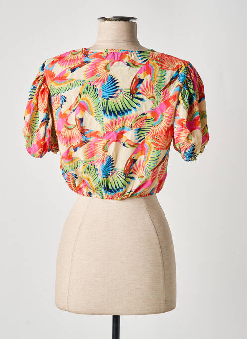 Top orange GOLD & SILVER pour femme