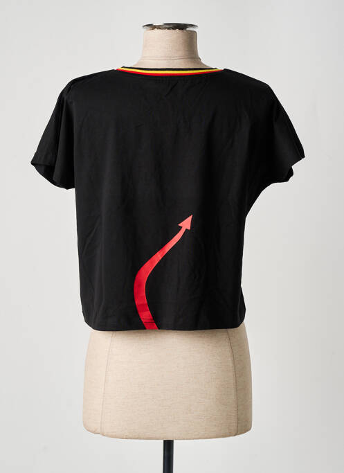 T-shirt noir WE ARE pour femme