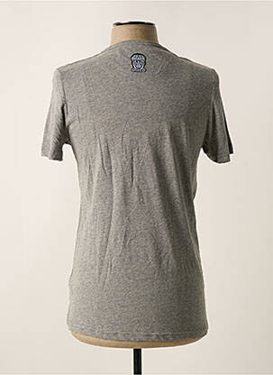 T-shirt broderie manches courtes gris BLACK AND GOLD homme