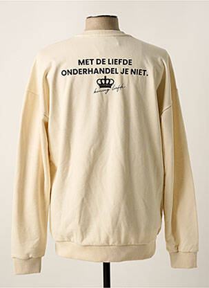 Sweat-shirt manches longues manches longues beige TOURIST LEMC homme