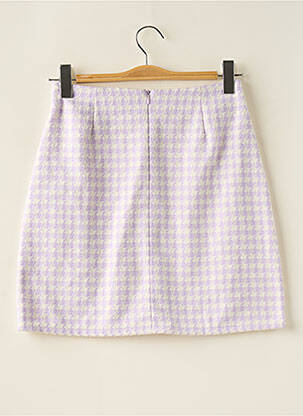 Jupe courte taille haute violet NOISY MAY femme
