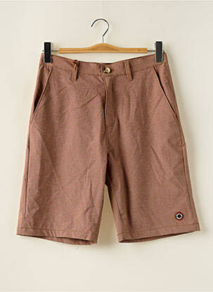 Bermuda stretch taille normale marron LE FABULEUX MARCEL DE BRUXELLES homme