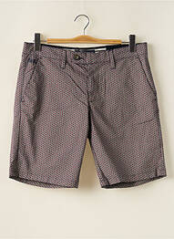 Bermuda stretch taille normale gris BRUCE & BUTLER  homme