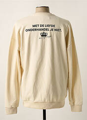 Sweat-shirt beige TOURIST LEMC pour homme seconde vue