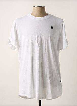 T-shirt blanc G STAR pour homme