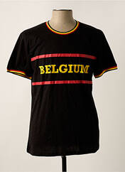 T-shirt noir BELGIUM pour homme seconde vue